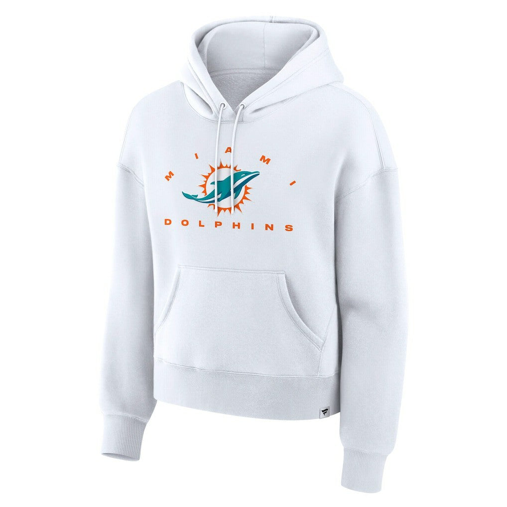 Miami Dolphins Women's Eligible Receiver Legacy Pullover Hoodie White - Fanatics
