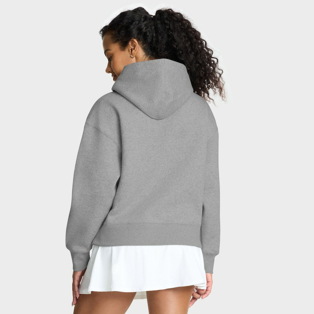 Houston Texans Women's Eligible Receiver Legacy Pullover Hoodie Heather Gray - Fanatics