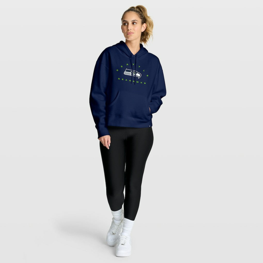 Seattle Seahawks Women's Eligible Receiver Legacy Pullover Hoodie College Navy - Fanatics