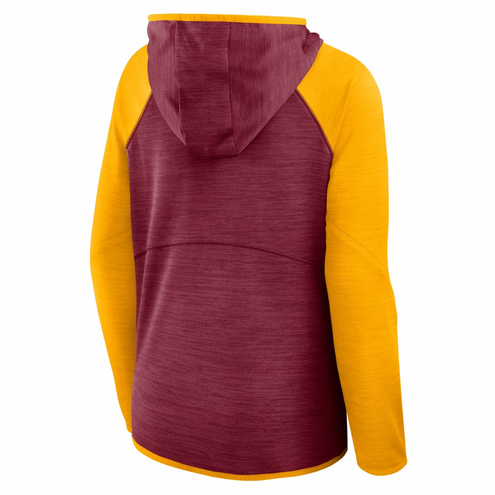 Washington Commanders Women's Redzone End Around Pass Raglan Full-Zip Hoodie Burgundy/Gold - Fanatics