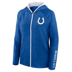 Indianapolis Colts Women's Redzone End Around Pass Raglan Full-Zip Hoodie Royal - Fanatics