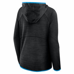 Carolina Panthers Women's Redzone End Around Pass Raglan Full-Zip Hoodie Black - Fanatics