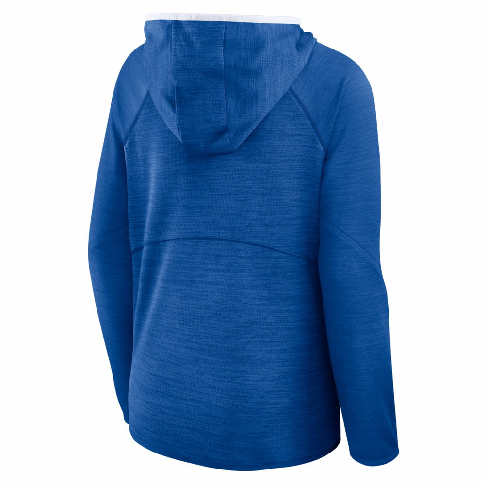 New York Giants Women's Redzone End Around Pass Raglan Full-Zip Hoodie Royal - Fanatics