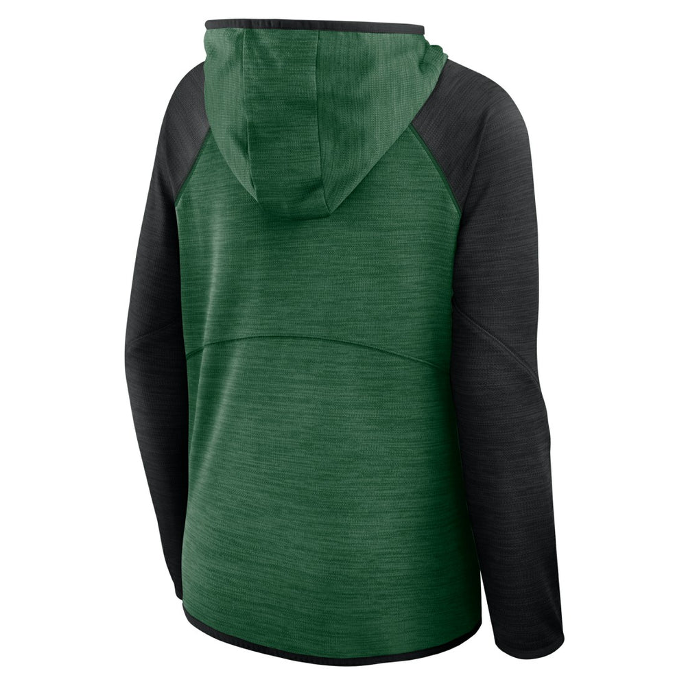 New York Jets Women's Redzone End Around Pass Raglan Full-Zip Hoodie Green/Black - Fanatics