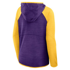 Minnesota Vikings Women's Redzone End Around Pass Raglan Full-Zip Hoodie Purple/Gold - Fanatics