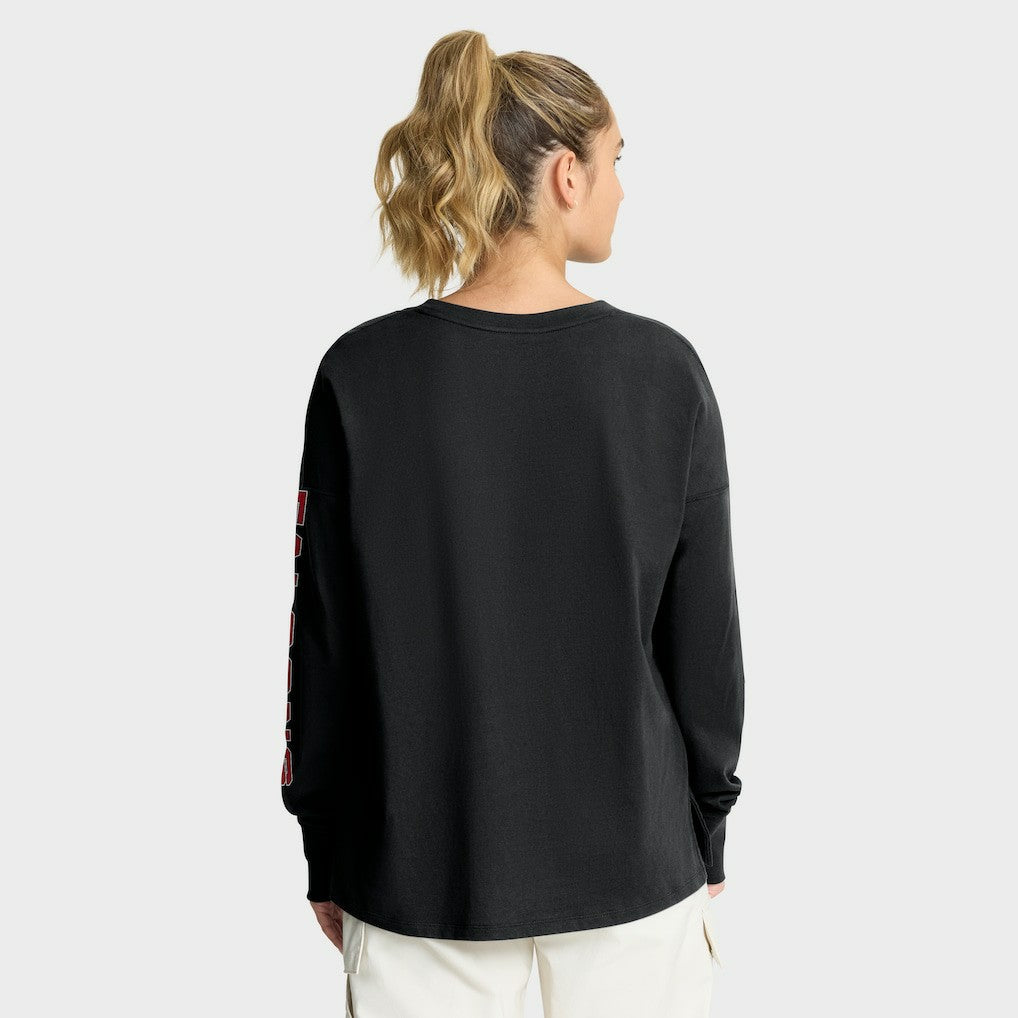 Atlanta Falcons Women's Hometown Legacy Long Sleeve T-Shirt Black - Fanatics