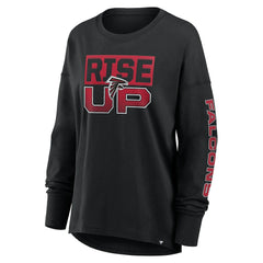 Atlanta Falcons Women's Hometown Legacy Long Sleeve T-Shirt Black - Fanatics