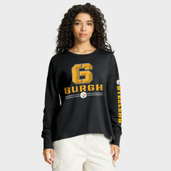 Pittsburgh Steelers Women's Hometown Legacy Long Sleeve T-Shirt Black - Fanatics