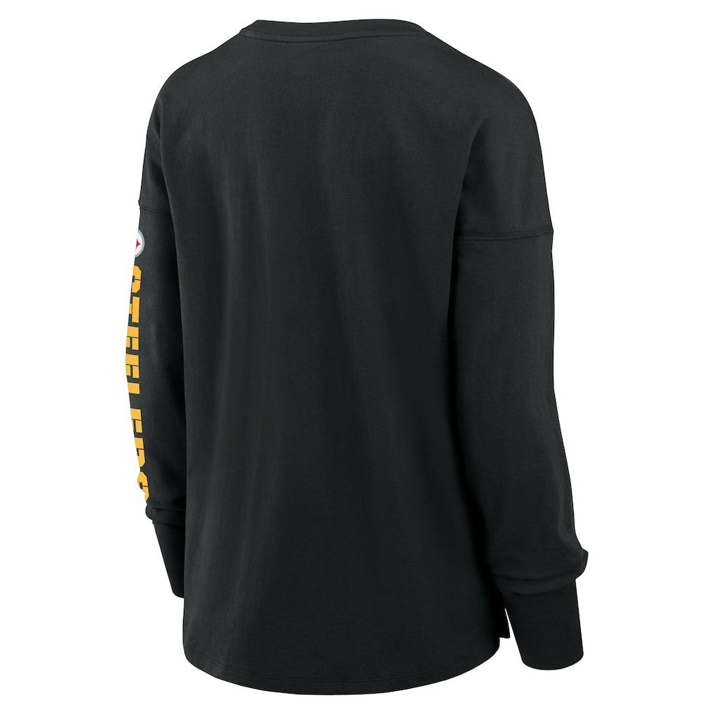 Pittsburgh Steelers Women's Hometown Legacy Long Sleeve T-Shirt Black - Fanatics
