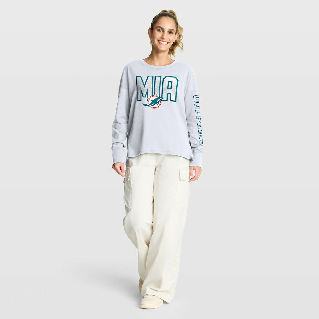 Miami Dolphins Women's Hometown Legacy Long Sleeve T-Shirt White - Fanatics