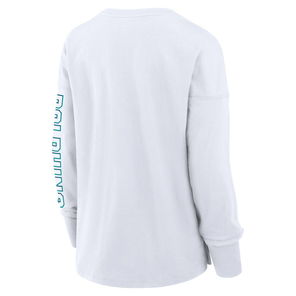 Miami Dolphins Women's Hometown Legacy Long Sleeve T-Shirt White - Fanatics