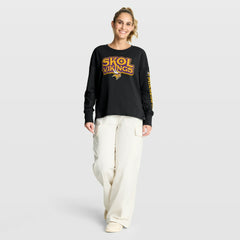 Minnesota Vikings Women's Hometown Legacy Long Sleeve T-Shirt Black - Fanatics