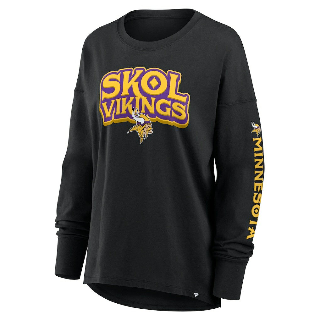Minnesota Vikings Women's Hometown Legacy Long Sleeve T-Shirt Black - Fanatics