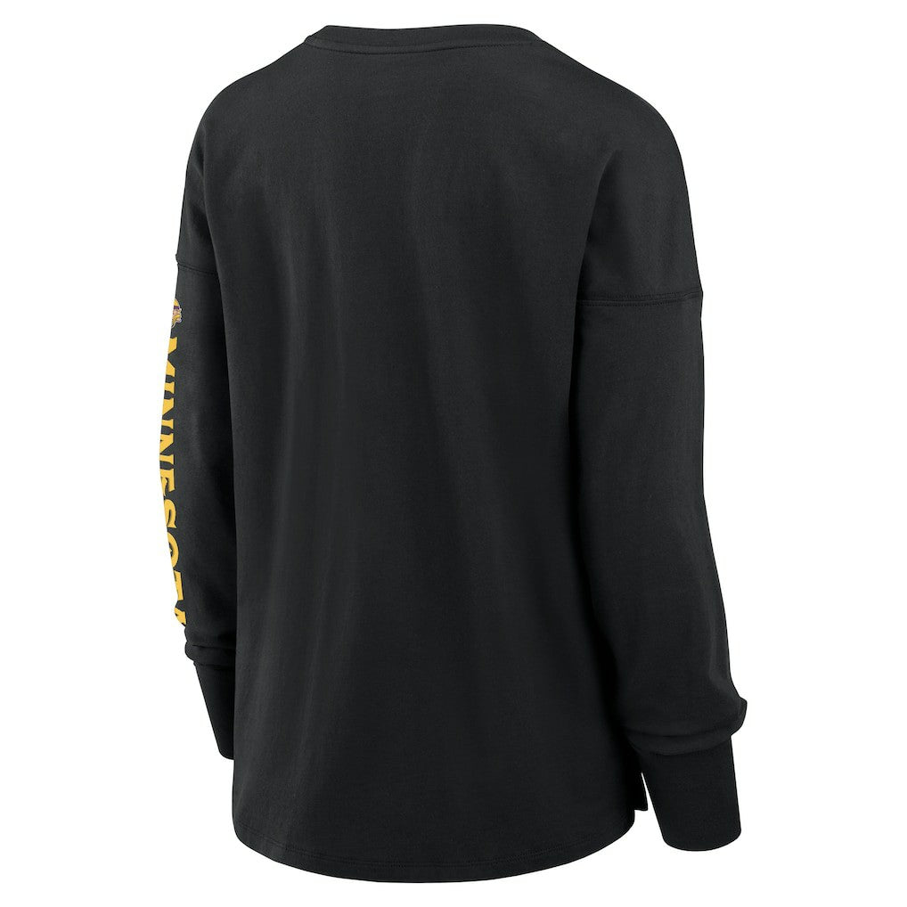Minnesota Vikings Women's Hometown Legacy Long Sleeve T-Shirt Black - Fanatics