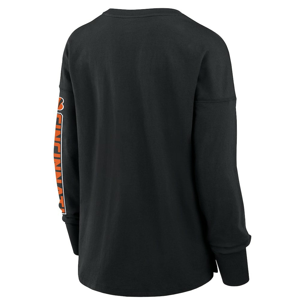 Cincinnati Bengals Women's Hometown Legacy Long Sleeve T-Shirt Black - Fanatics