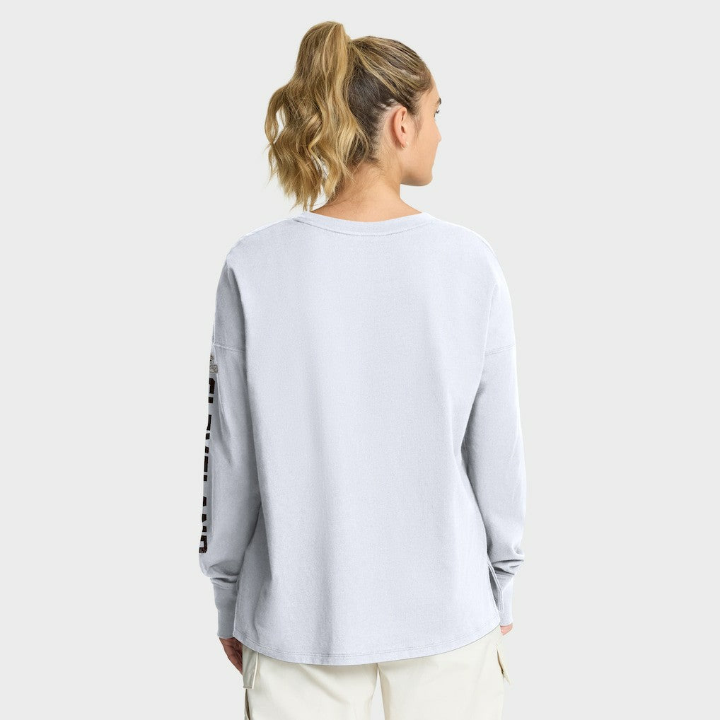 Cleveland Browns Women's Hometown Legacy Long Sleeve T-Shirt White - Fanatics