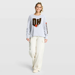 Cleveland Browns Women's Hometown Legacy Long Sleeve T-Shirt White - Fanatics