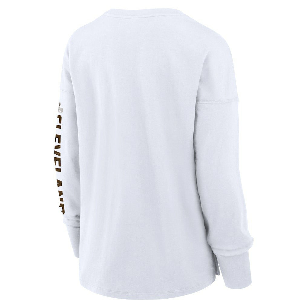 Cleveland Browns Women's Hometown Legacy Long Sleeve T-Shirt White - Fanatics