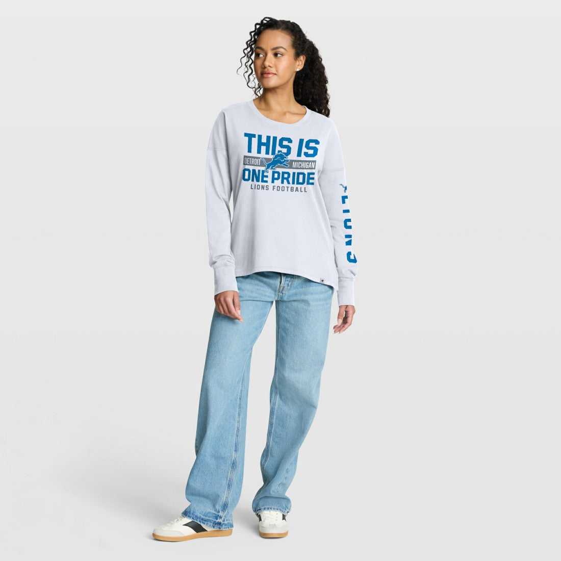 Detroit Lions Women's Hometown Legacy Long Sleeve T-Shirt White - Fanatics
