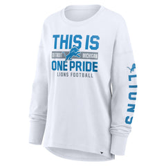 Detroit Lions Women's Hometown Legacy Long Sleeve T-Shirt White - Fanatics
