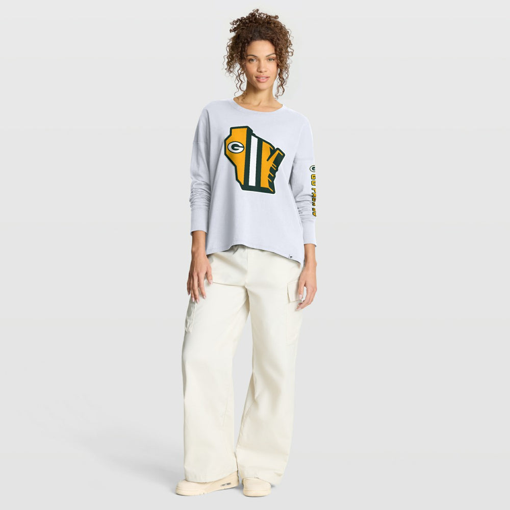 Green Bay Packers Women's Hometown Legacy Long Sleeve T-Shirt White - Fanatics