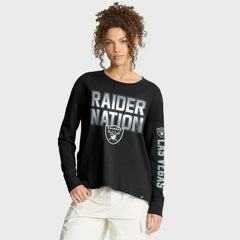 Las Vegas Raiders Women's Hometown Legacy Long Sleeve T-Shirt Black - Fanatics