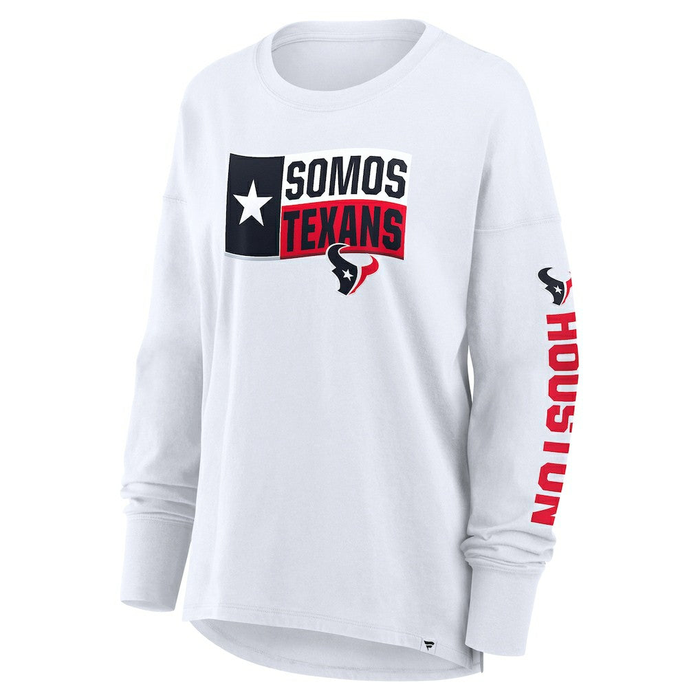 Houston Texans Women's Hometown Legacy Long Sleeve T-Shirt White - Fanatics