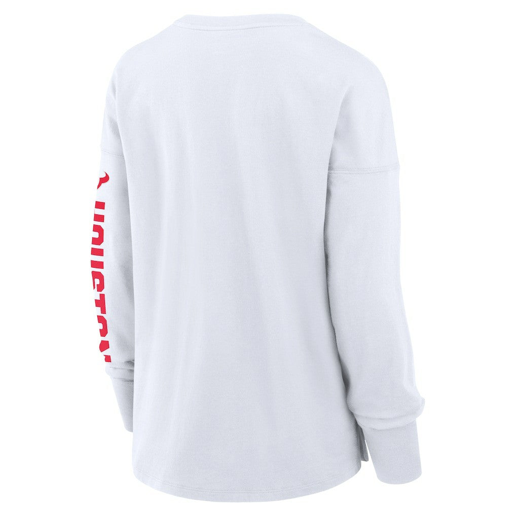 Houston Texans Women's Hometown Legacy Long Sleeve T-Shirt White - Fanatics