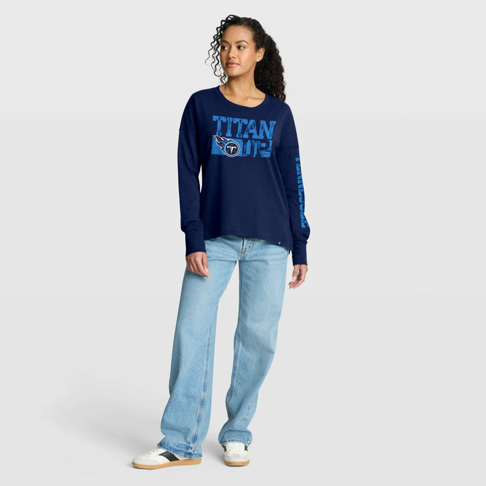 Tennessee Titans Women's Hometown Legacy Long Sleeve T-Shirt Navy - Fanatics