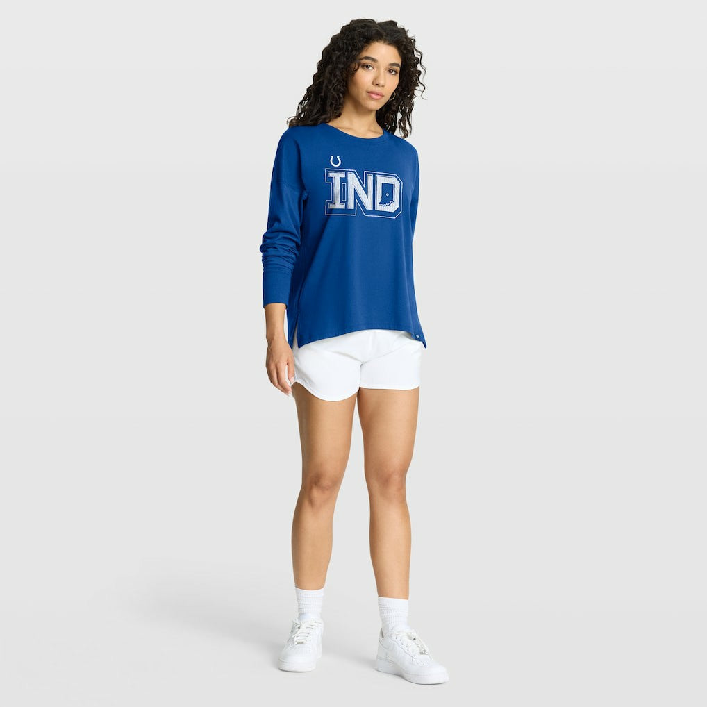 Indianapolis Colts Women's Hometown Legacy Long Sleeve T-Shirt Royal - Fanatics
