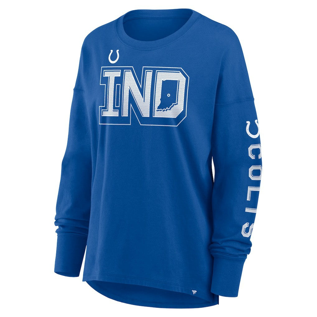 Indianapolis Colts Women's Hometown Legacy Long Sleeve T-Shirt Royal - Fanatics