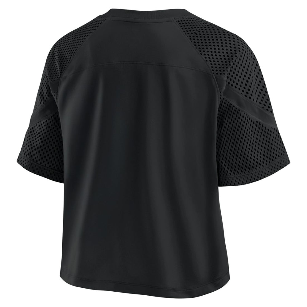 Tampa Bay Buccaneers Women's Oversized Raglan V-Neck Blackout Fashion Jersey - Fanatics