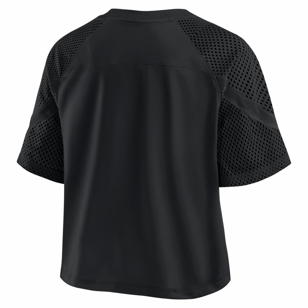 Kansas City Chiefs Women's Oversized Raglan V-Neck Blackout Fashion Jersey - Fanatics