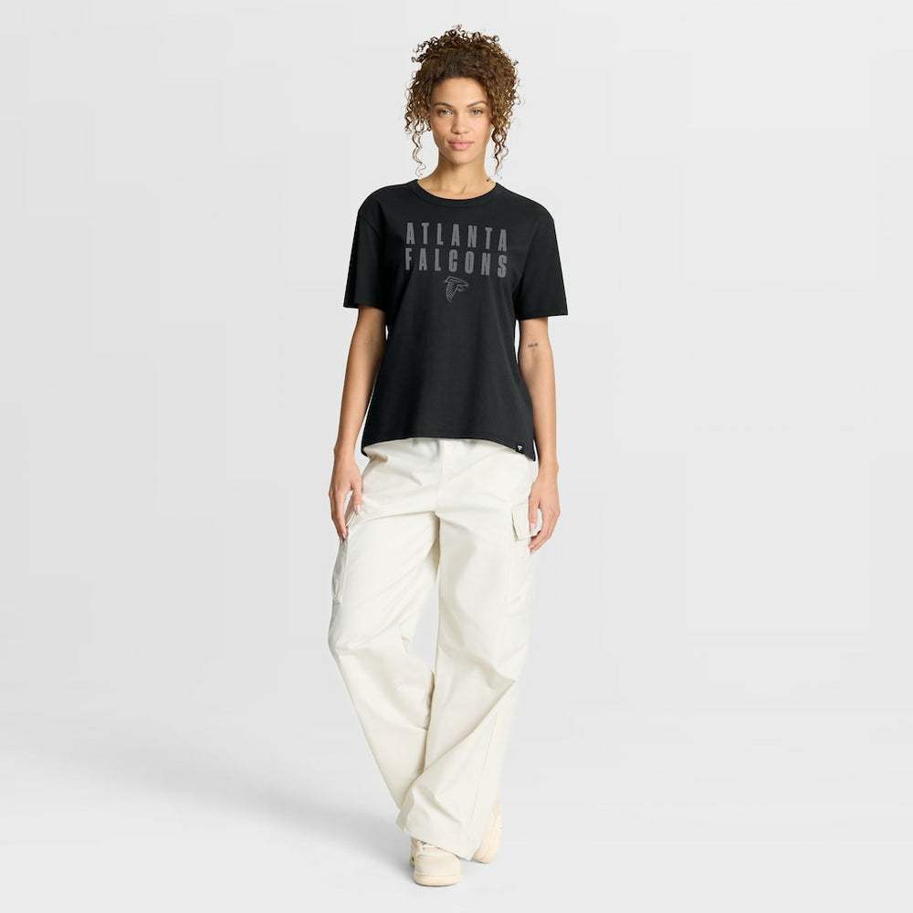 Atlanta Falcons Women's Blackout Kneel Down Legacy T-Shirt Black - Fanatics