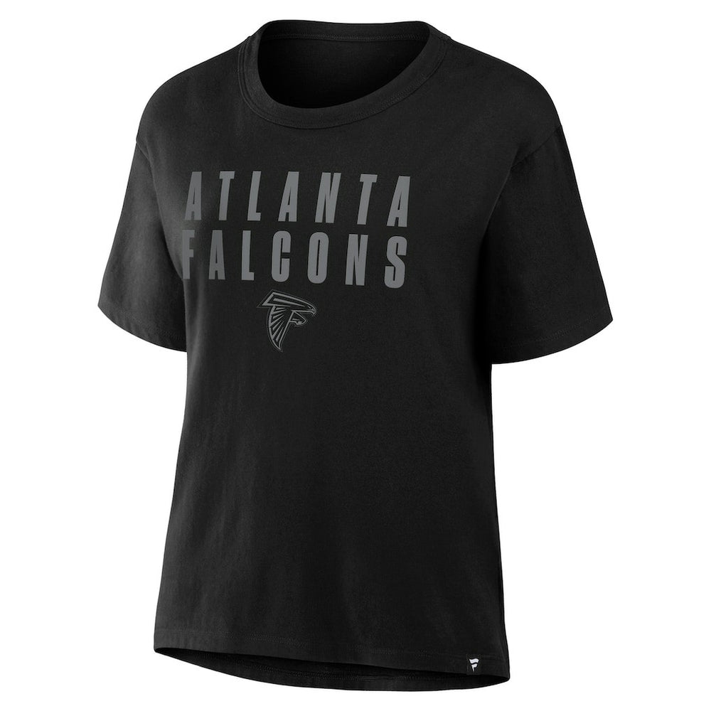 Atlanta Falcons Women's Blackout Kneel Down Legacy T-Shirt Black - Fanatics