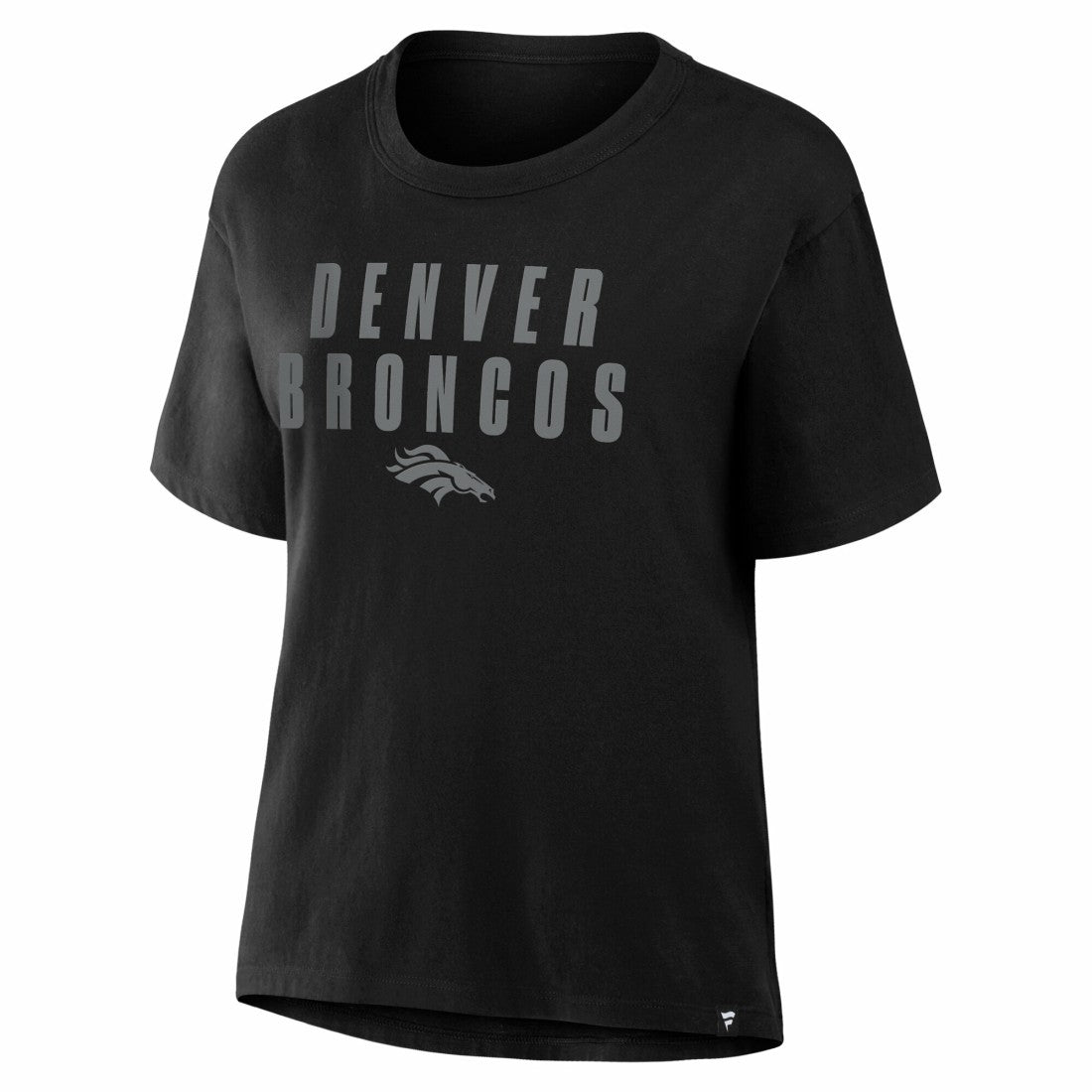 Denver Broncos Women's Blackout Kneel Down Legacy T-Shirt Black - Fanatics