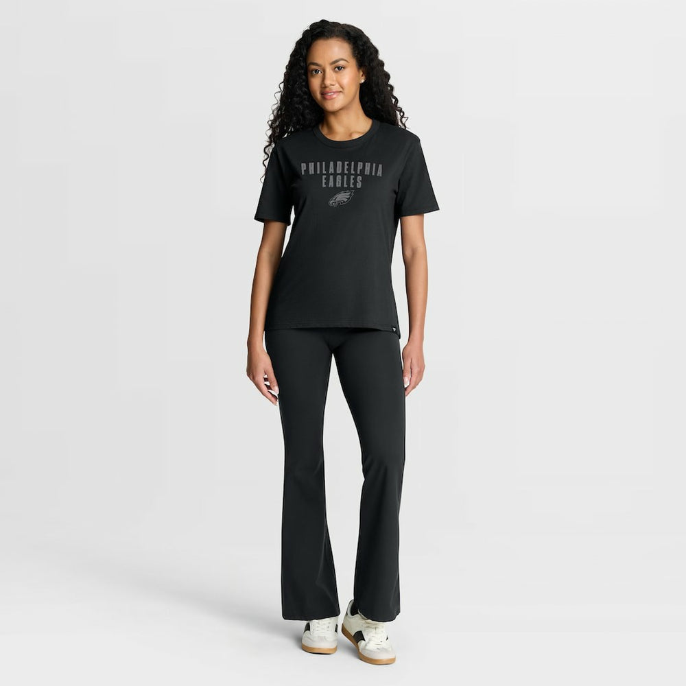 Philadelphia Eagles Women's Blackout Kneel Down Legacy T-Shirt Black - Fanatics