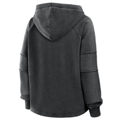 Kansas City Chiefs Women's Oversized Raglan Gridiron Hoodie Black - Fanatics