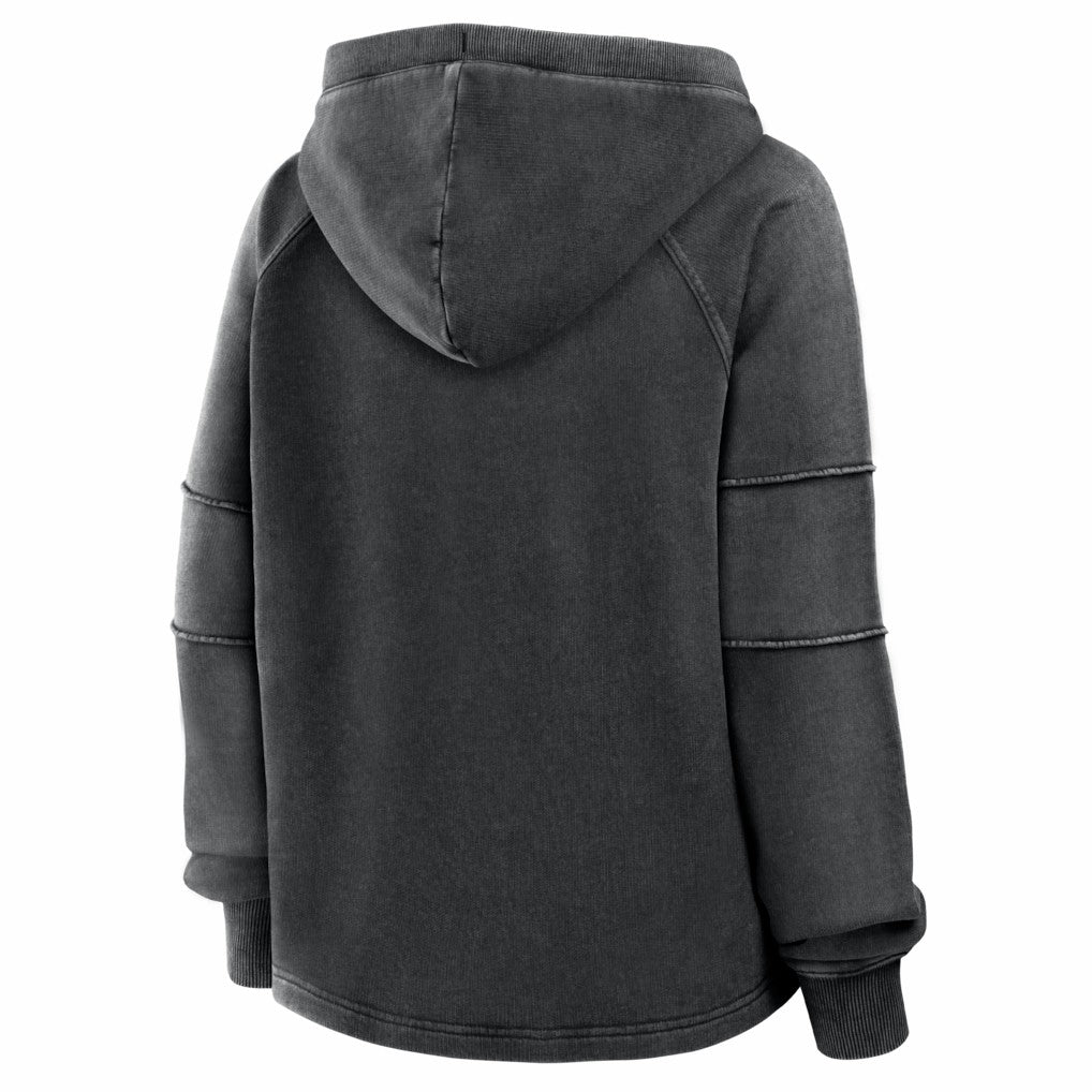 Philadelphia Eagles Women's Oversized Raglan Gridiron Hoodie Black - Fanatics