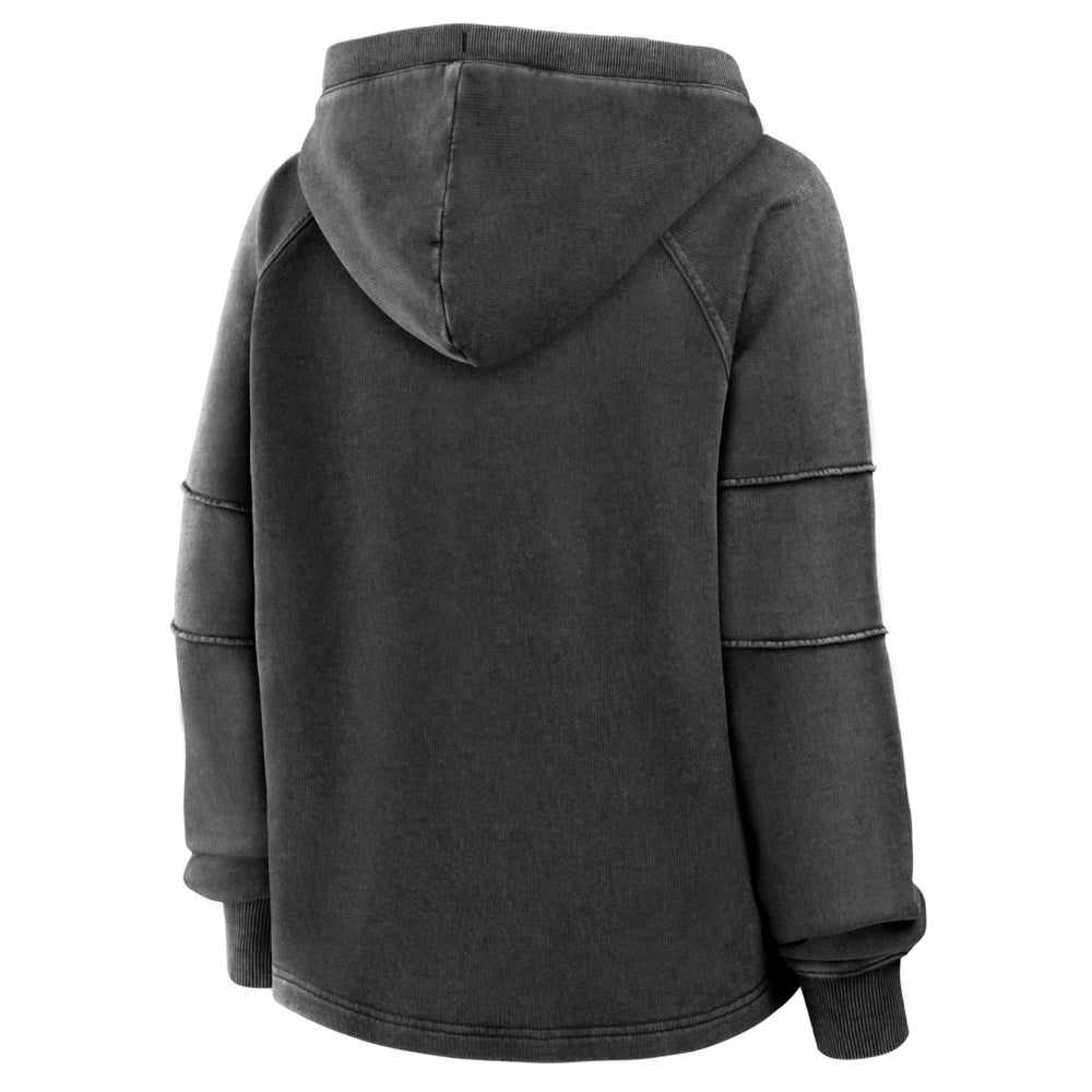 Pittsburgh Steelers Women's Oversized Raglan Gridiron Hoodie Black - Fanatics
