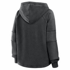 Pittsburgh Steelers Women's Oversized Raglan Gridiron Hoodie Black - Fanatics