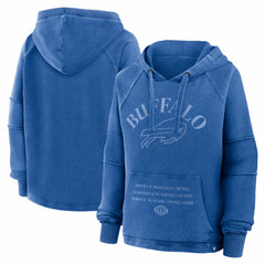 Buffalo Bills Women's Oversized Raglan Gridiron Hoodie Royal - Fanatics