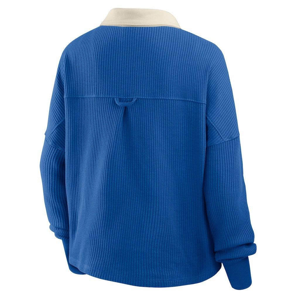 Buffalo Bills Women's Oversized Hometown Premium Thermal Long Sleeve Shirt Royal - Fanatics