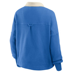 Detroit Lions Women's Oversized Hometown Premium Thermal Long Sleeve Shirt Blue - Fanatics