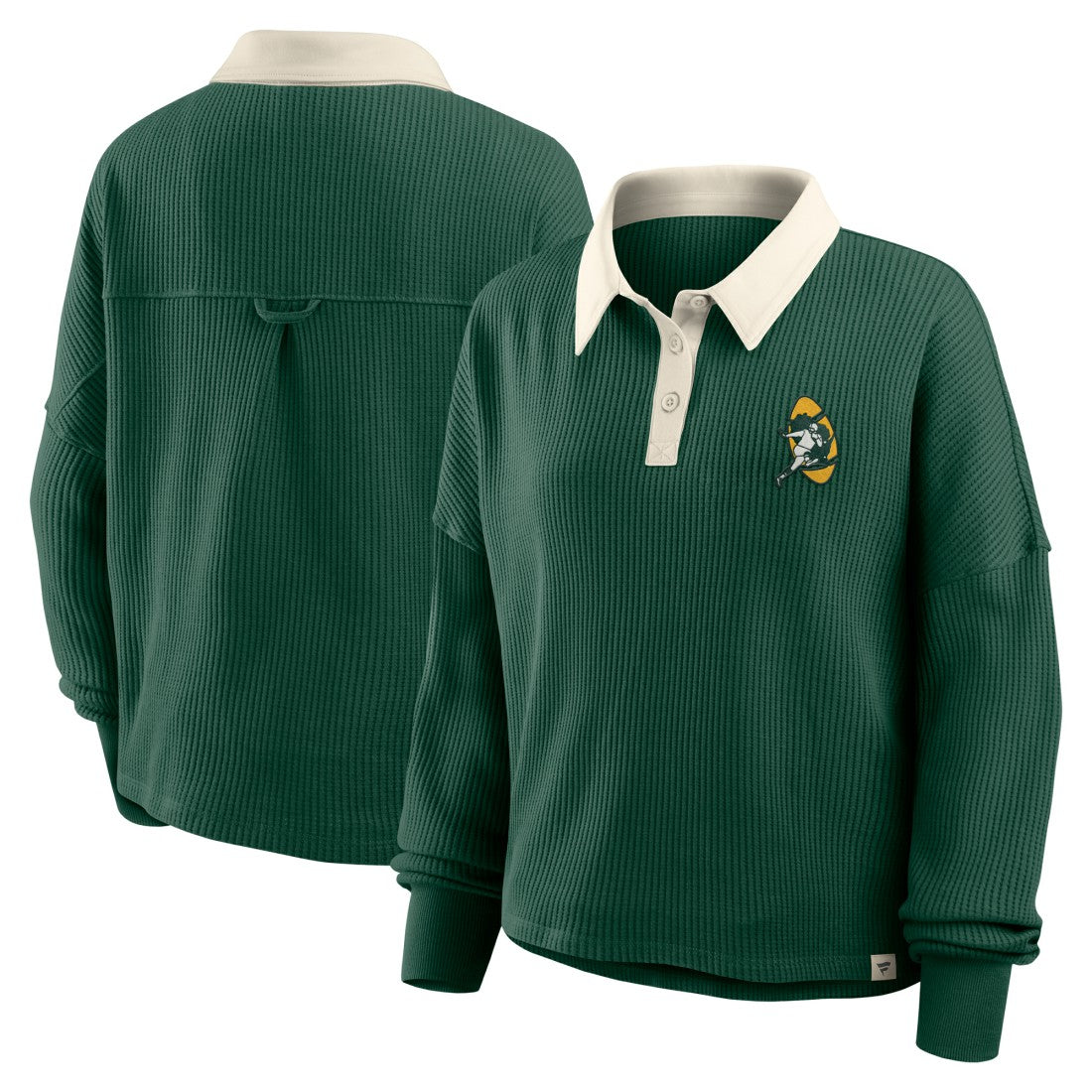 Green Bay Packers Women's Oversized Hometown Premium Thermal Long Sleeve Shirt Green - Fanatics