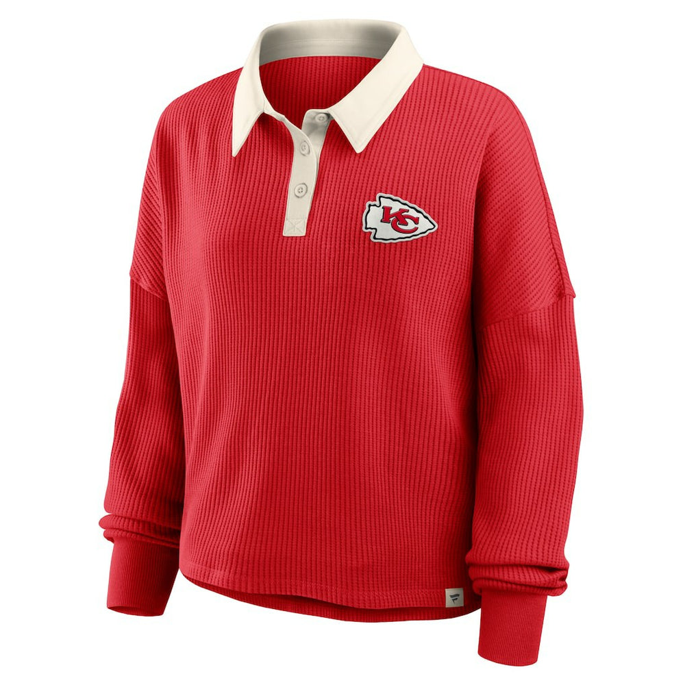 Kansas City Chiefs Women's Oversized Hometown Premium Thermal Long Sleeve Shirt Red - Fanatics