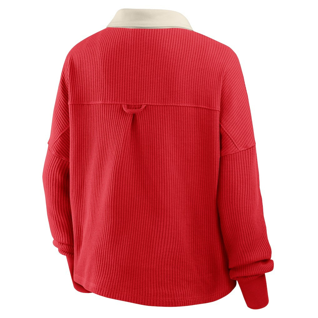 Kansas City Chiefs Women's Oversized Hometown Premium Thermal Long Sleeve Shirt Red - Fanatics