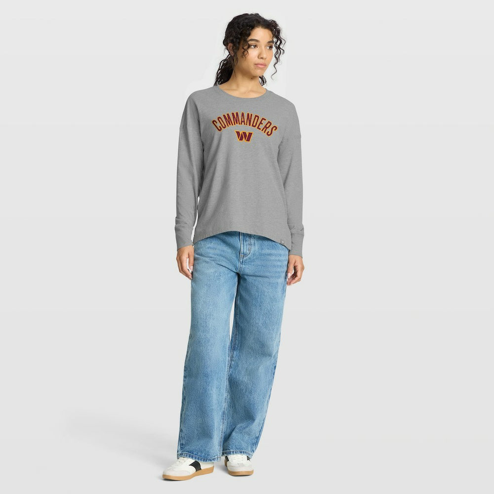 Washington Commanders Women's Hometown Legacy Long Sleeve T-Shirt Heather Gray - Fanatics