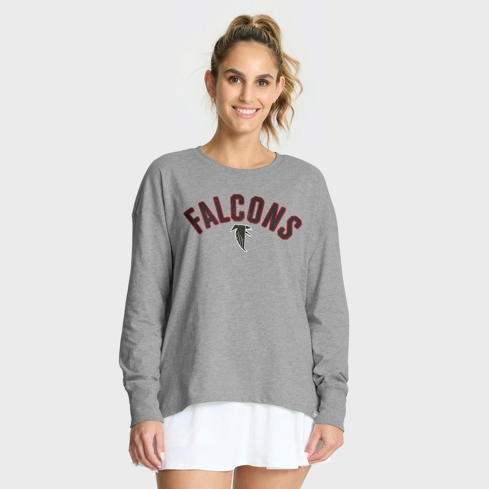 Atlanta Falcons Women's Hometown Legacy Long Sleeve T-Shirt Heather Gray - Fanatics
