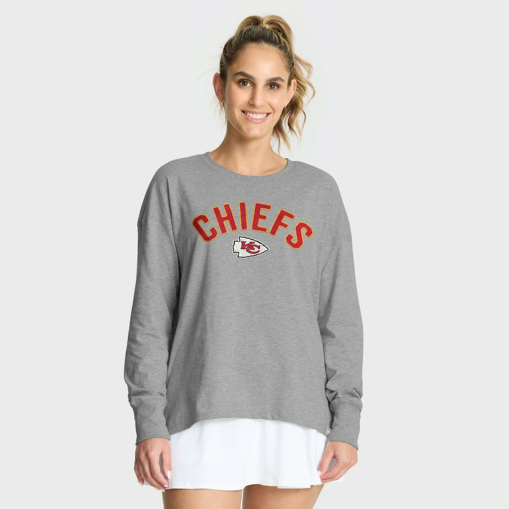 Kansas City Chiefs Women's Hometown Legacy Long Sleeve T-Shirt Heather Gray - Fanatics